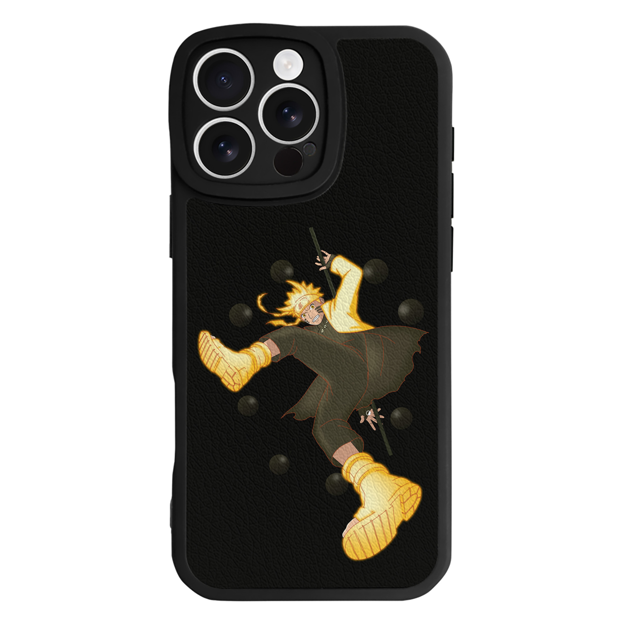 （画像用） NARUTO -ナルト- うずまき ナルト Uzumaki Naruto 【iPhone 16シリーズ対応】シリコンスマホケース（レザー調） 材質：シリコン